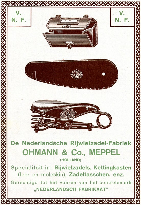 Dutch Bicycle History: Ohmann Rijwielzadels