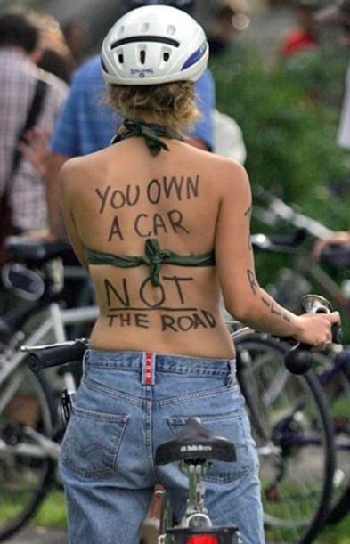 You own a car, not the road!